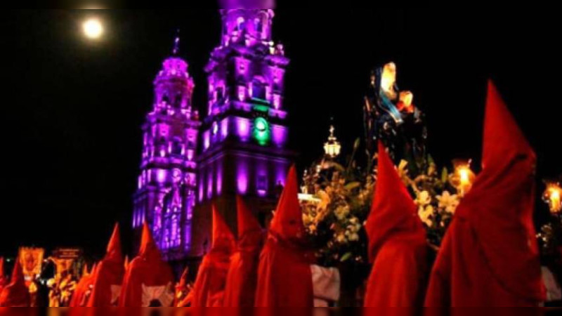 Será más tarde el encendido de la catedral de Morelia, Michoacán 