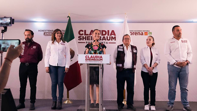 ’’¡Con los hijos no!’’: Claudia Sheinbaum pide no involucrar a familiares de los candidatos presidenciales en las campañas 