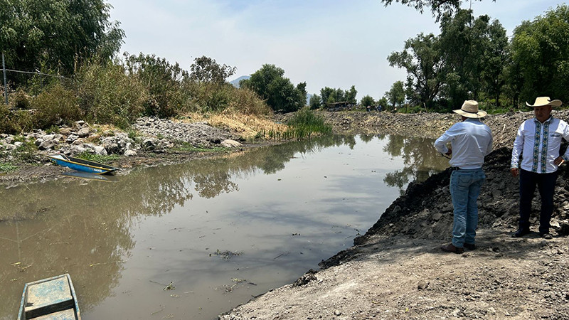 Avanza el mantenimiento de los manantiales en el lago de Pátzcuaro, Michoacán