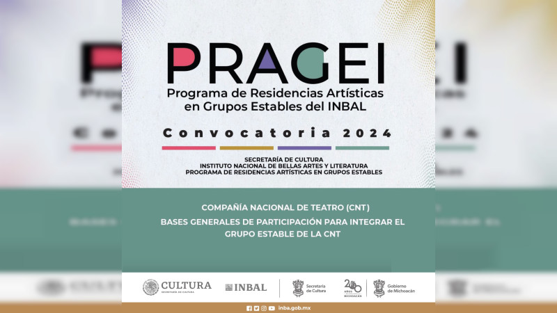 Consulta la convocatoria para unirte a la Compañía Nacional de Teatro 