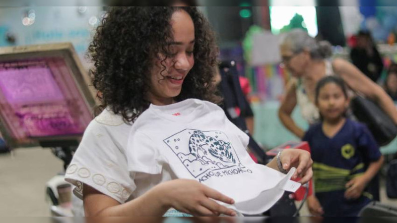 Este es el último día, en el Festival Michoacán de Origen, del taller de serigrafía 