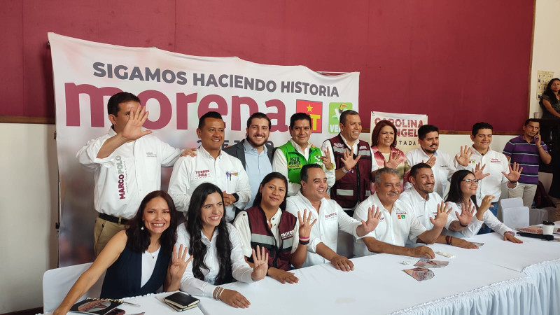 En unidad, morenistas en Morelia respaldan a Claudia Sheinbaum 