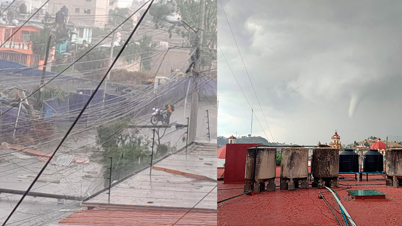 Impresionante tornado sorprende a habitantes de Toluca, Edomex; reportan  dos muertos  