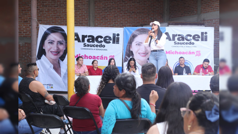 Somos la fuerza que hará renacer a México, por eso el triunfo ¡será nuestro!: Araceli Saucedo