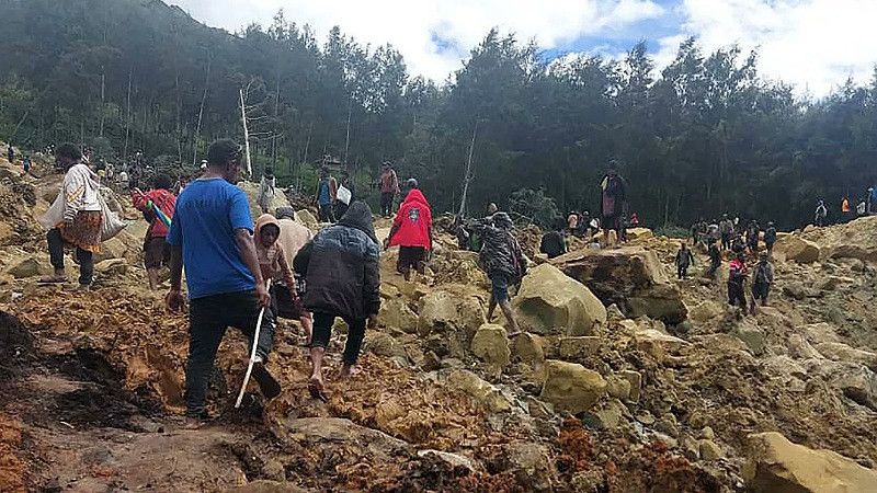 Al menos 670 personas sin vida deja avalancha registrada en Papúa Nueva Guinea 