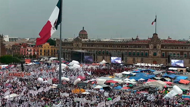 Cnte Se Queda En El Zócalo Pese A Acuerdo Por Cierre De Campaña De Sheinbaum 0809