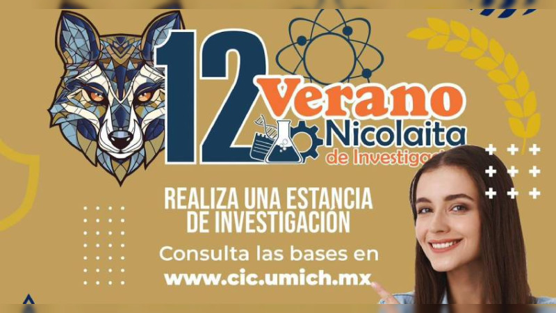 UMSNH abre convocatoria para el Verano Nicolaita de Investigación 