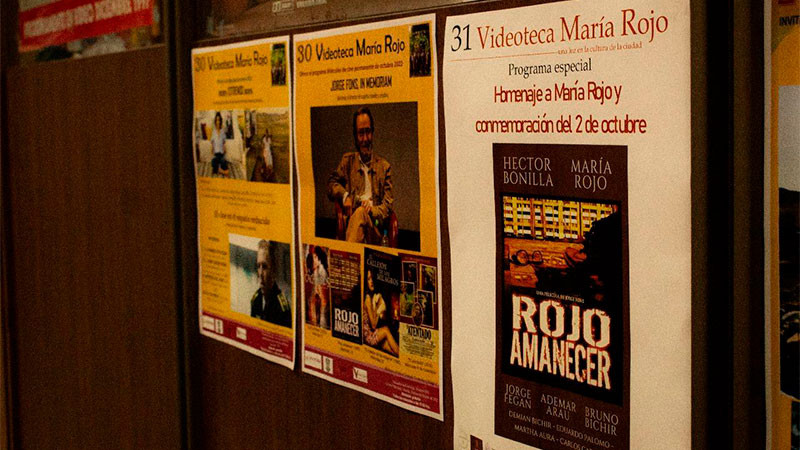 Conoce la cartelera de la Videoteca María Rojo 