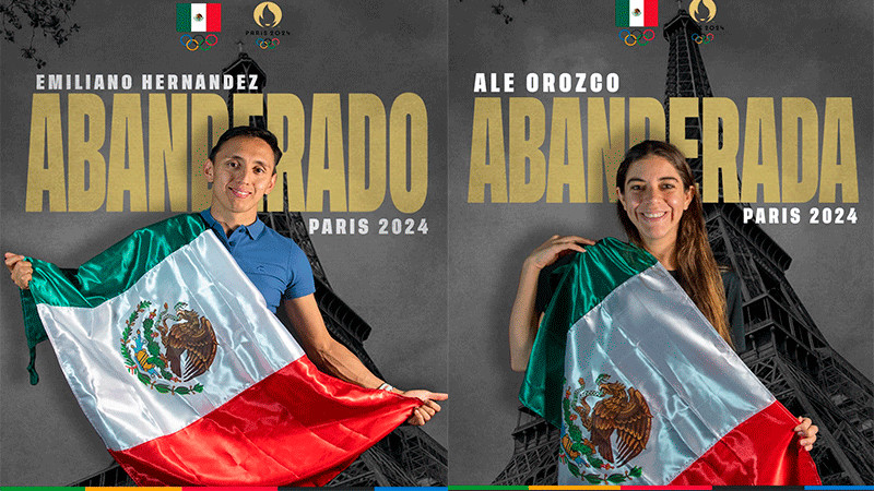 Alejandra Orozco y Emiliano Hernández son nombrados abanderados de México en los Juegos Olímpicos de París 2024 