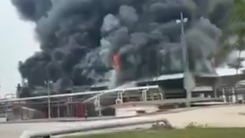 Se registra explosión en instalaciones de Nuevo Pemex en Chiapas 