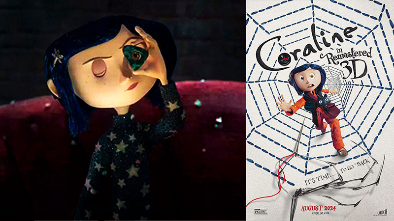 Por su 15 aniversario, "Coraline" volverá al cine en versión 3d remasterizada  