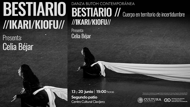 Explora la danza butoh con esta presentación gratuita en el Clavijero 