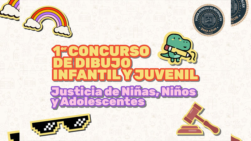 Abren convocatoria del Primer Concurso de Dibujo para el Micrositio Justicia de Niñas, Niños y Adolescentes 