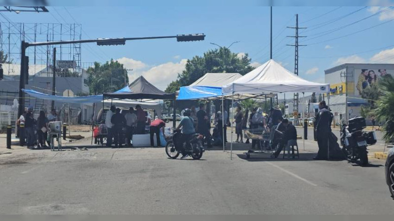 Guardia Civil bloquea de nueva cuenta el libramiento de Morelia, Michoacán 