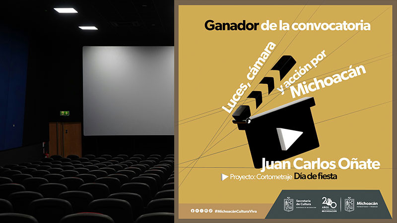 Gana Juan Carlos Oñate convocatoria de cine de la Secretaría de Cultura de Michoacán  