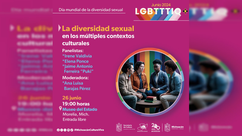 Continúan actividades culturales para celebrar el mes del orgullo LGBTTTIQ+