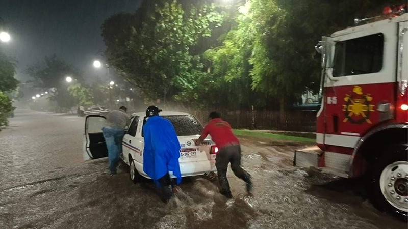 Lluvias dejan afectaciones en Apatzingán, Michoacán 