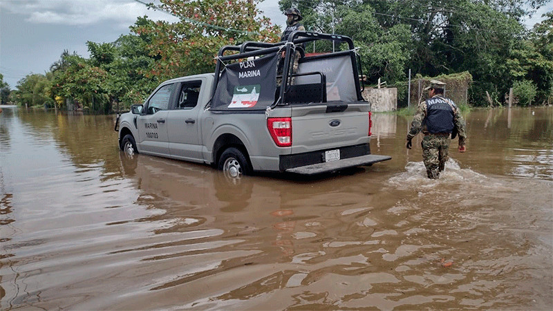 Ante probable impacto de Beryl, implementan Plan Marina en el litoral del Golfo de México 