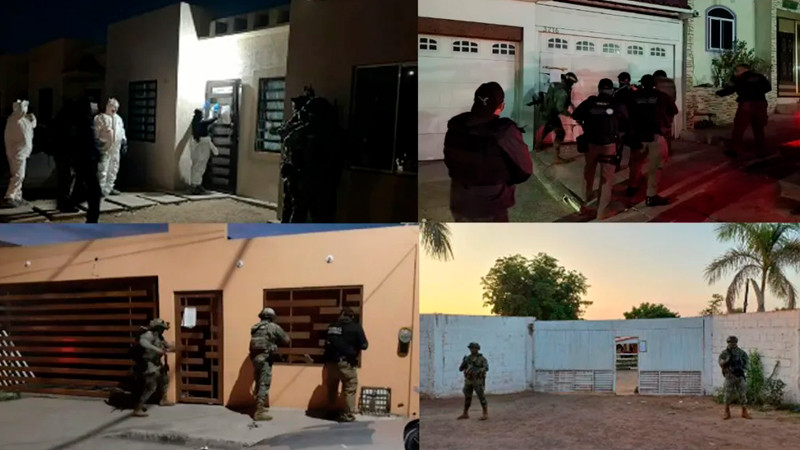 Detienen a 9 y aseguran precursores químicos, vehículos de lujo y armas, en Sinaloa 