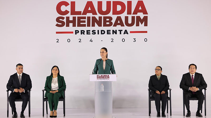 Claudia Sheinbaum presenta a próximos secretarios de Gobernación, Educación, Bienestar y Seguridad 