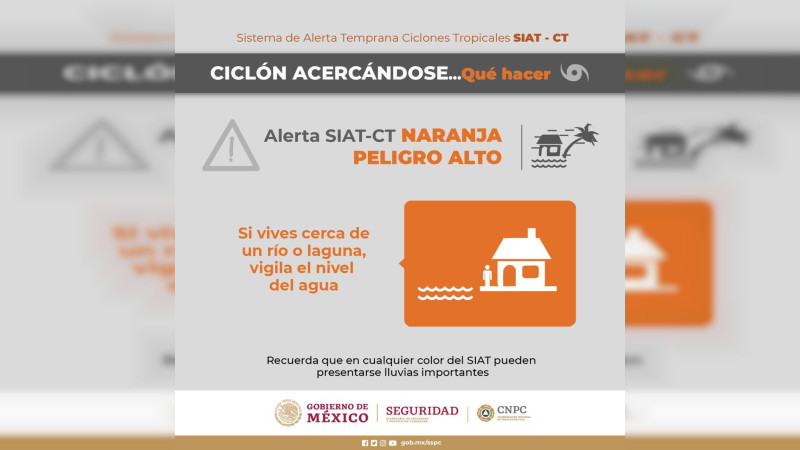 Ante llegada de huracán Beryl, anuncian Alerta Naranja en 82 municipios de Yucatán 
