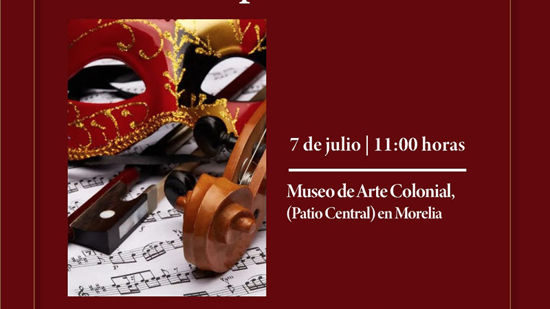  Habrá domingo de ópera en el Museo de Arte Colonial en Morelia 