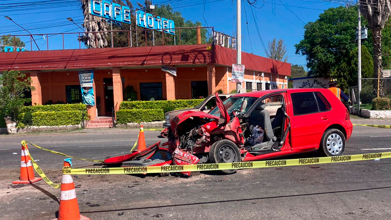 Fatal accidente en la autopista 57 a la altura de Santa Rosa Jáuregui  