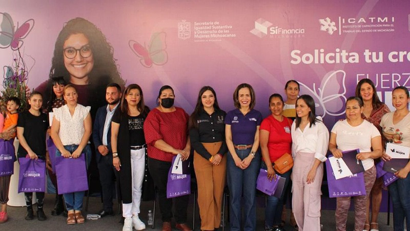 Entregados 172 mdp en créditos para mujeres en primer semestre de 2024 en Michoacán 