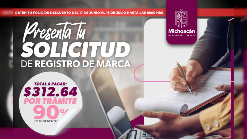 Última semana para acceder al descuento del 90% en registro de marca: Sedeco 