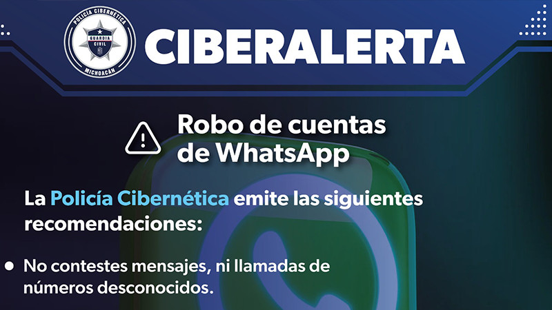 Lanzan alerta sobre robo de cuentas de WhatsApp 