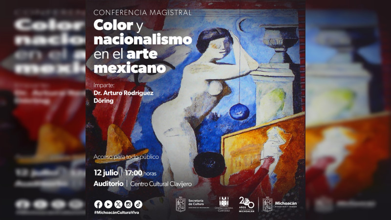 Invita Secum a conferencia sobre los colores del nacionalismo en el arte mexicano 