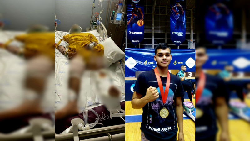 Boxeador uruapense sufre grave accidente de moto en California; iba a su entrenamiento