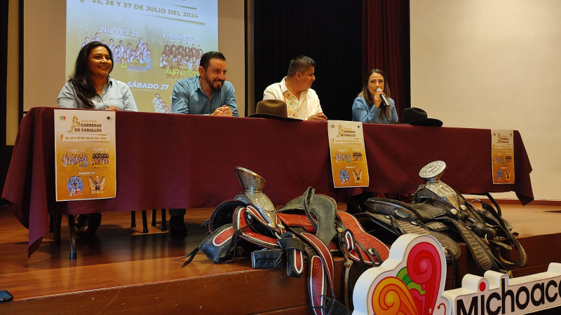 Anuncian tradicionales carreras de caballos en Taretan, Michoacán 