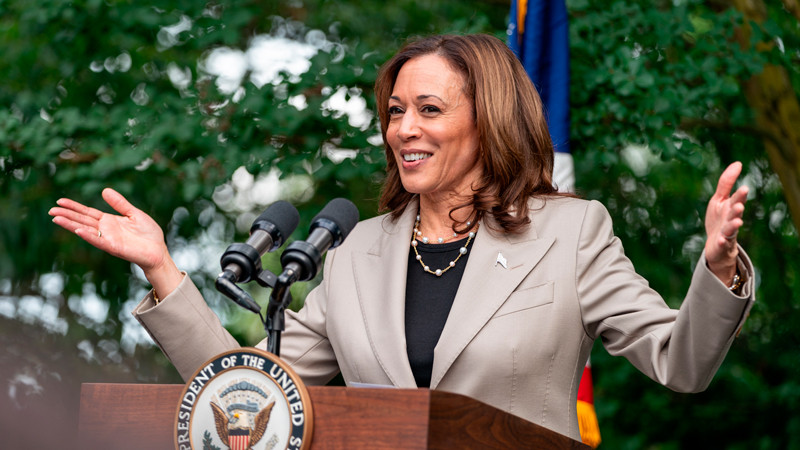 "El legado de Biden es inigualable", asegura Kamala Harris en primer acto como aspirante presidencial 