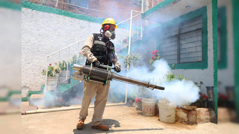 Michoacán no baja la guardia en el combate al dengue; van 156 mil acciones: Bedolla