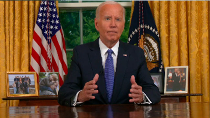 "Fue para preservar la democracia", dice Joe Biden tras su renuncia de la contienda presidencial 