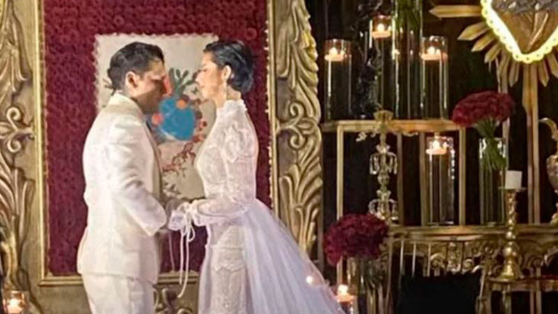 Filtran fotos de la boda de Christian Nodal y Ángela Aguilar en Morelos 