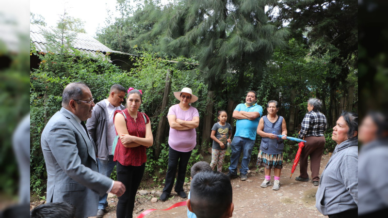 Alcalde de Hidalgo inaugura 3 obras en la localidad de Benito Juárez de la Tenencia de San Bartolo