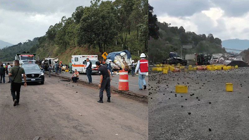 Se registra accidente en la autopista Siglo XXI; habría un muerto y 8 heridos 