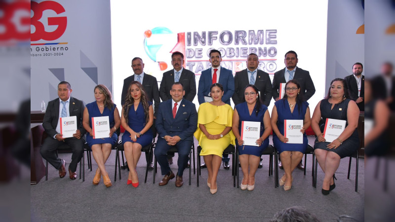 Rinde Bladimir González su tercer Informe de Gobierno en Tarímbaro