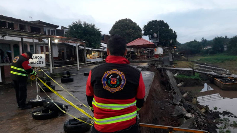 Muelle de Pátzcuaro en riesgos de más desgajamiento, aseguró Arturo Chacón  