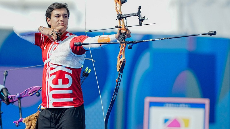 México se despide del Tiro con Arco Olímpico tras derrota de Matías Grande en 8vos de final 