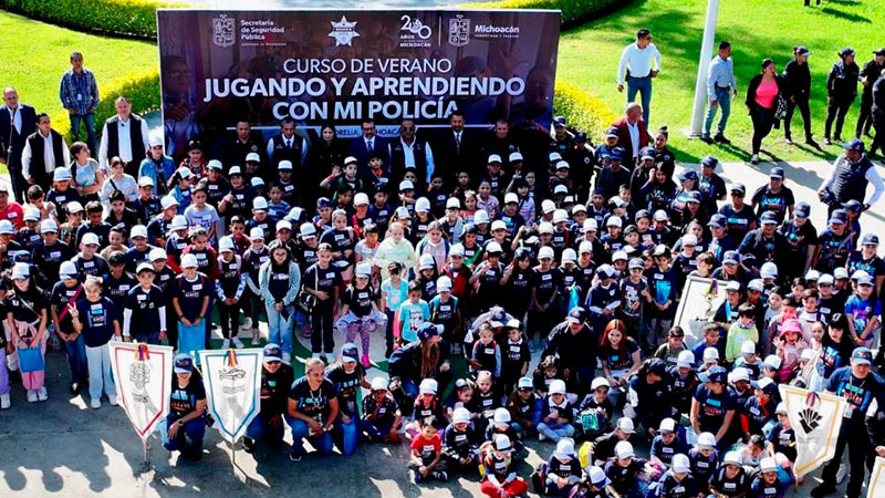 Inicia curso de verano Jugando y aprendiendo con mi policía 