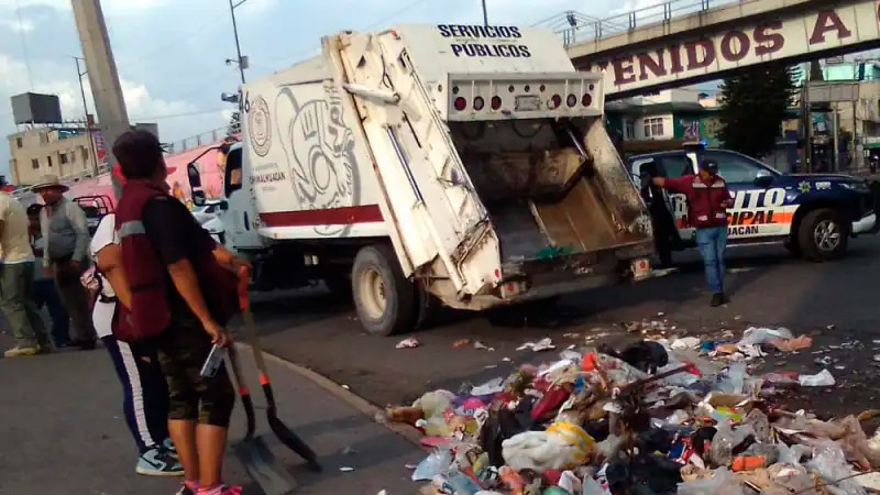 Recolectores de basura denuncian cobro de piso de 50 mil pesos, en Chimalhuacán 