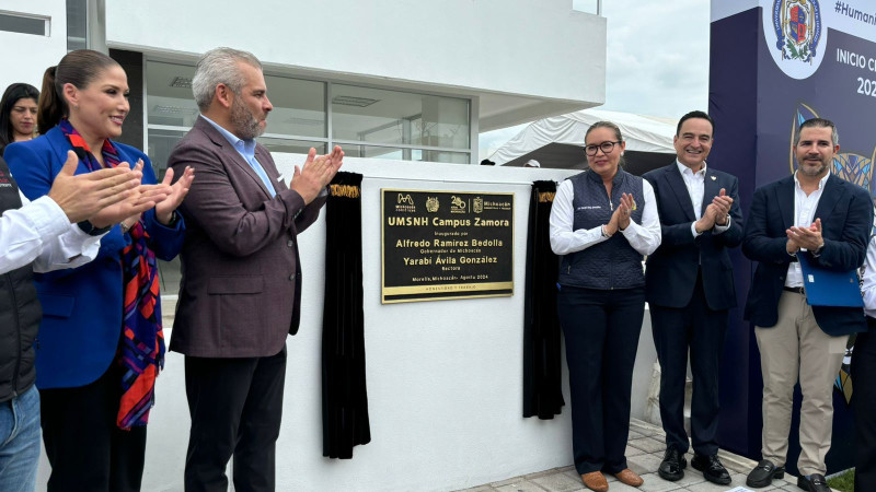 Inaugura Bedolla el campus Zamora de la UMSNH tras más de 10 años de abandono 