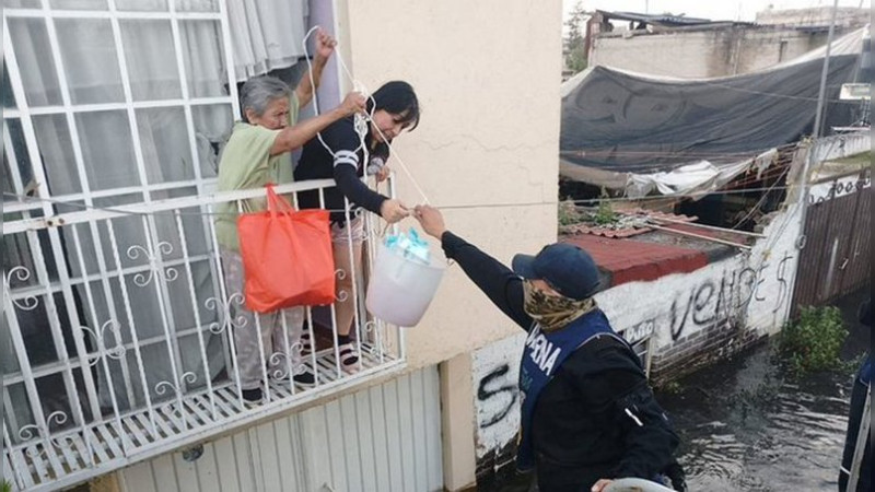 Claudia Sheinbaum externa solidaridad con Chalco y anuncia plan para evitar inundaciones 