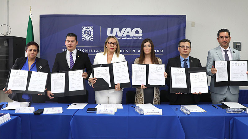 Instituciones educativas se unen por la transparencia; Red Juntos por Michoacán y IMAIP signan convenio  