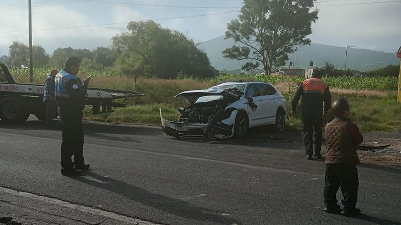 Accidente vial deja tres personas en estado de gravedad en Acámbaro, Guanajuato 