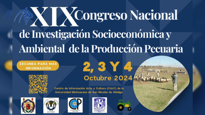 XIX Congreso Nacional de Investigación Socioeconómica y Ambiental de la Producción Pecuaria, en puerta 