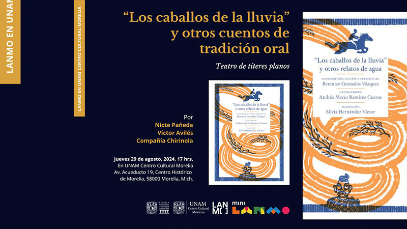 Invita LANMO a función gratuita de títeres en el UNAM Centro Cultural Morelia 